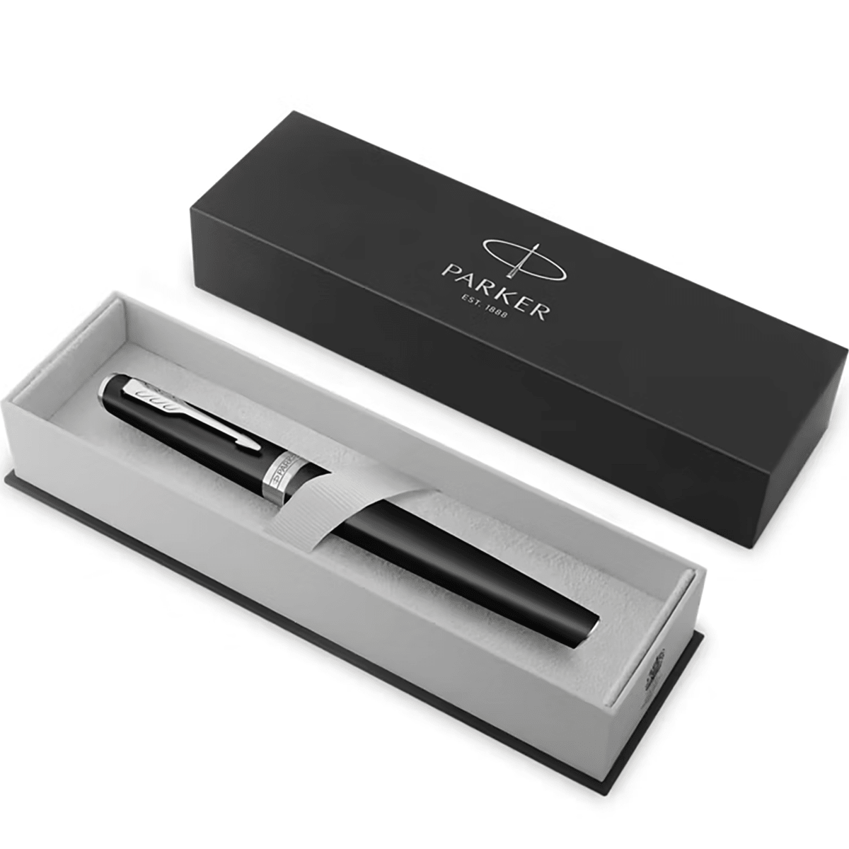 Parker Meridian Fountain Pen - Matte Black - Chrome Trim - Pen Boutique Ltd
