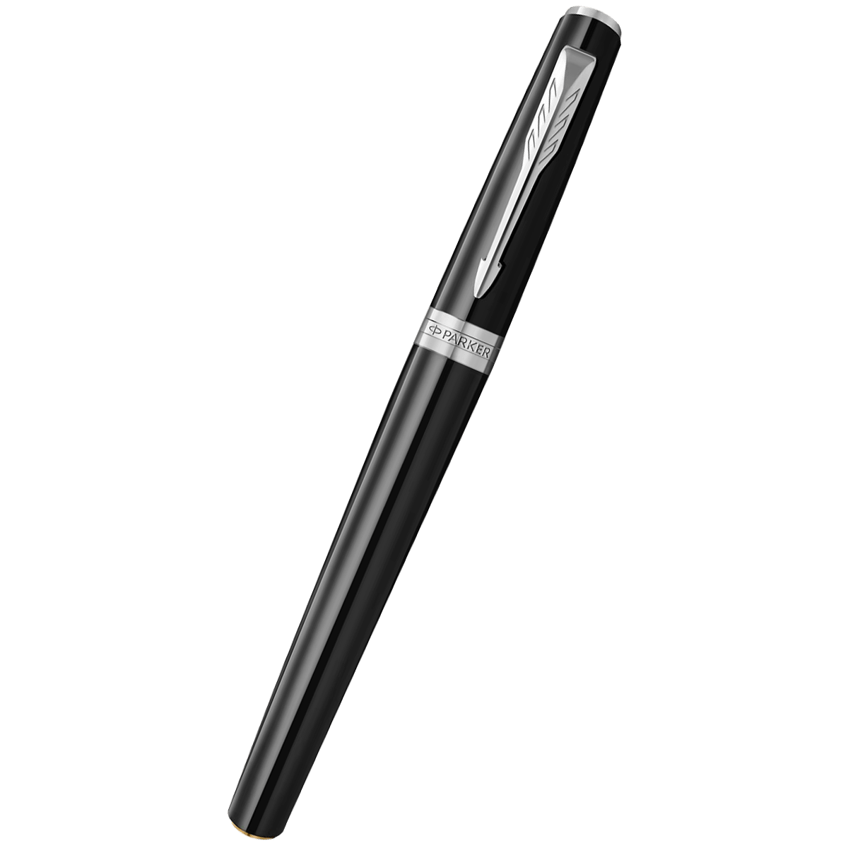 Parker Meridian Rollerball Pen - Black - Chrome Trim - Pen Boutique Ltd