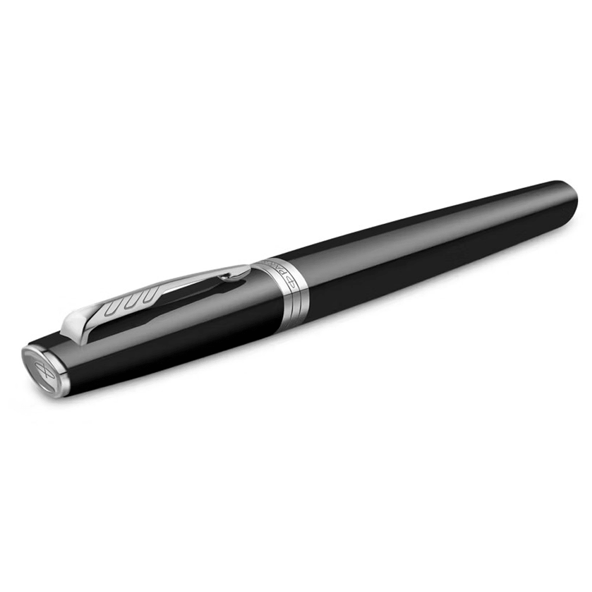 Parker Meridian Rollerball Pen - Black - Chrome Trim - Pen Boutique Ltd