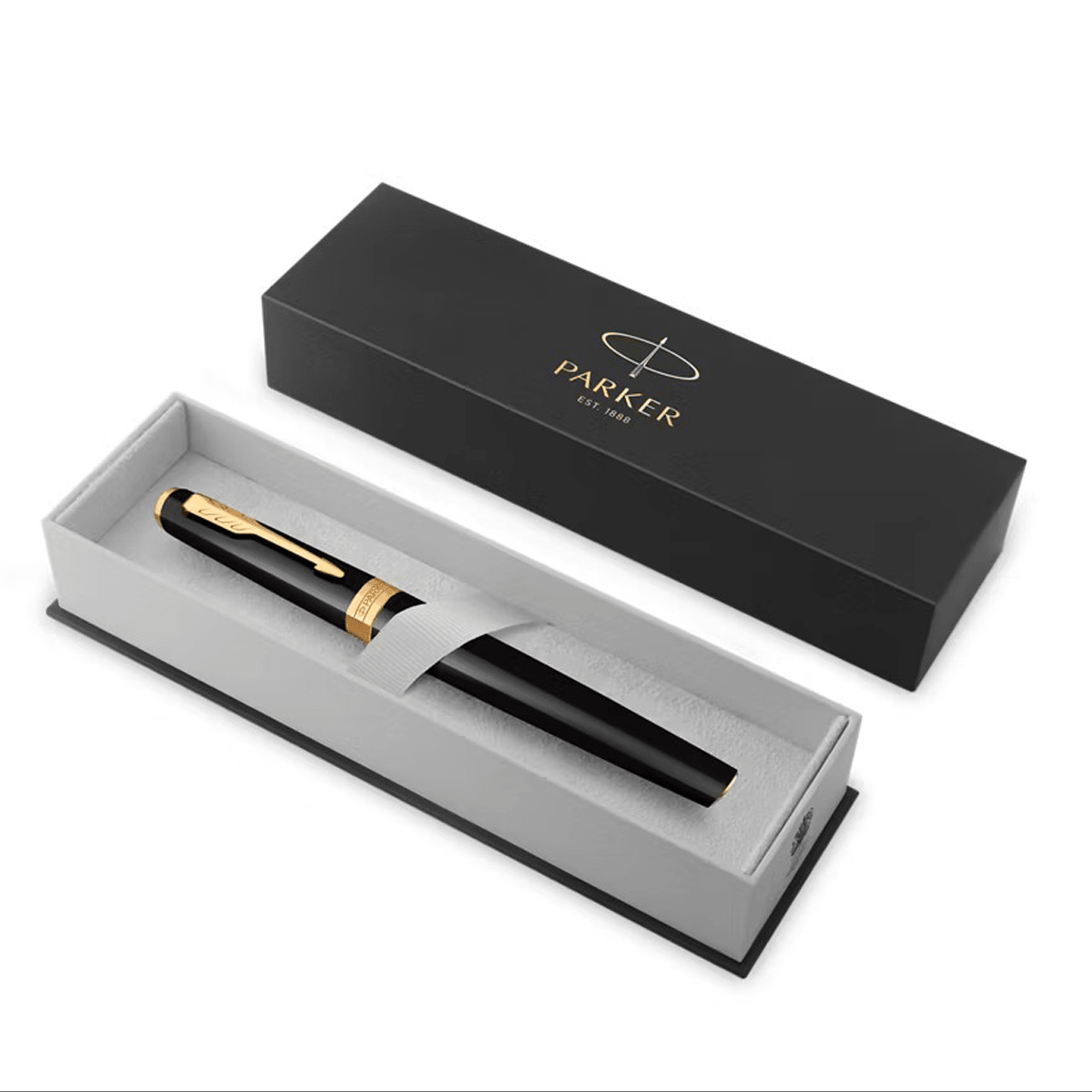 Parker Meridian Rollerball Pen - Black - Gold Trim - Pen Boutique Ltd