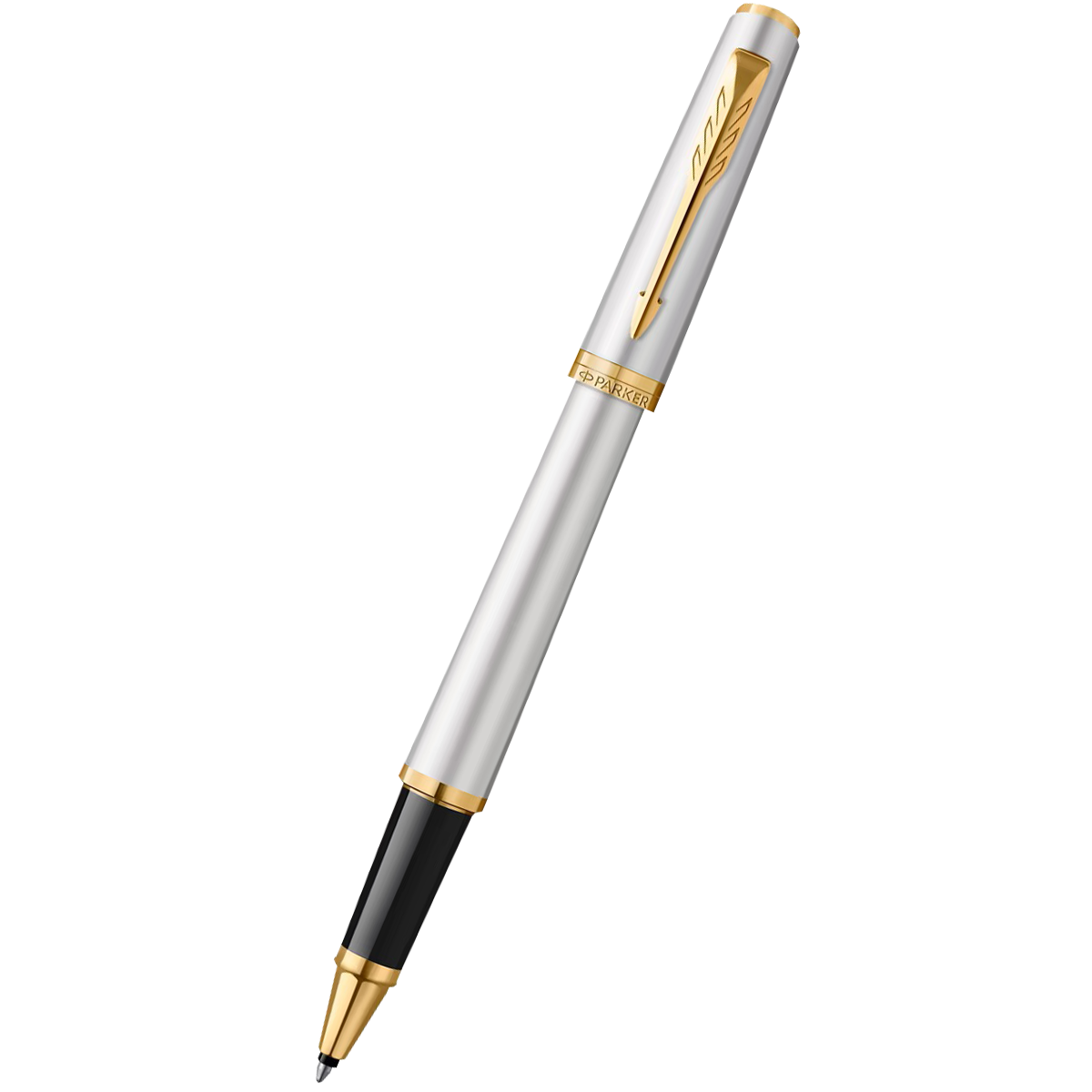 Parker Meridian Rollerbal Pen - Chrome - Gold Trim-Pen Boutique Ltd