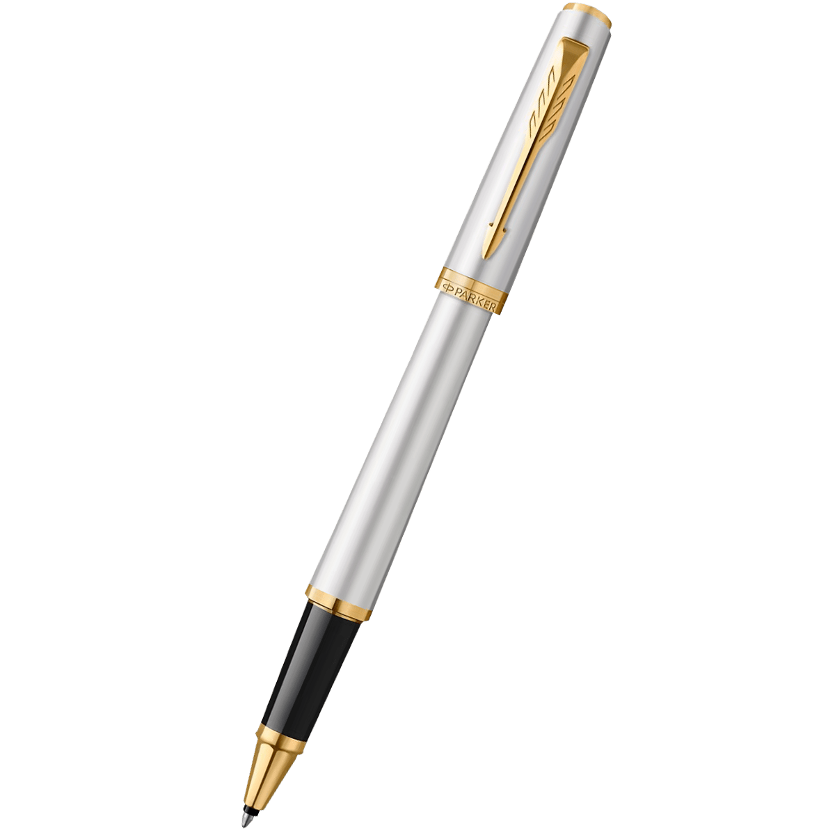 Parker Meridian Rollerball Pen - Chrome - Gold Trim - Pen Boutique Ltd