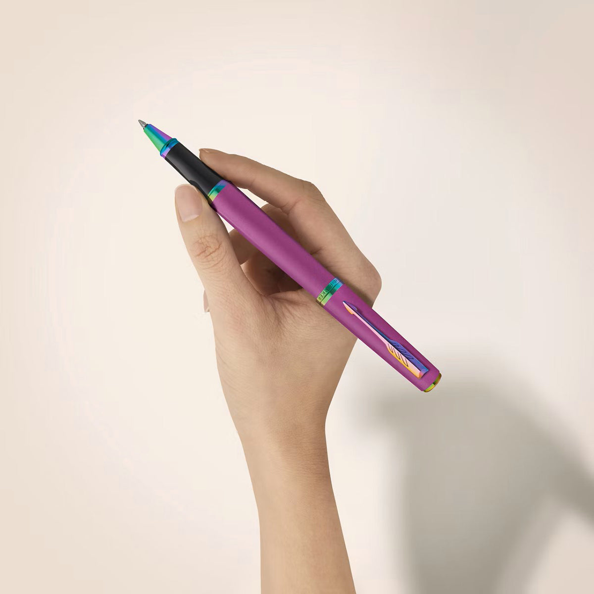Parker Meridian Rollerbal Pen - Grape - Rainbow Trim-Pen Boutique Ltd