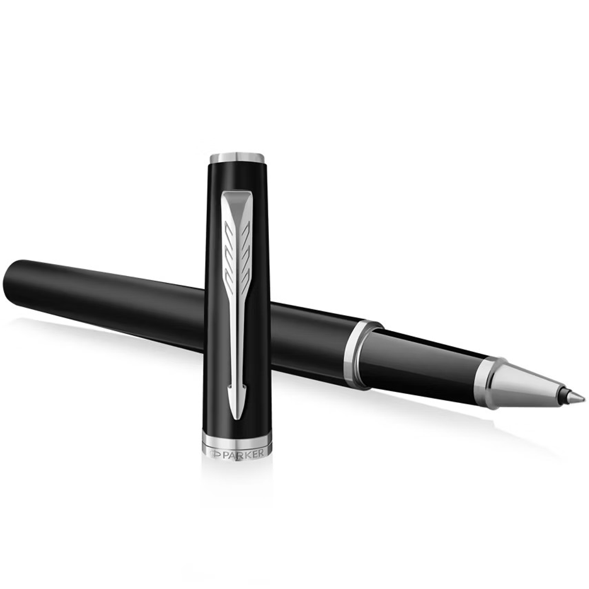 Parker Meridian Rollerbal Pen - Matte Black - Chrome Trim-Pen Boutique Ltd