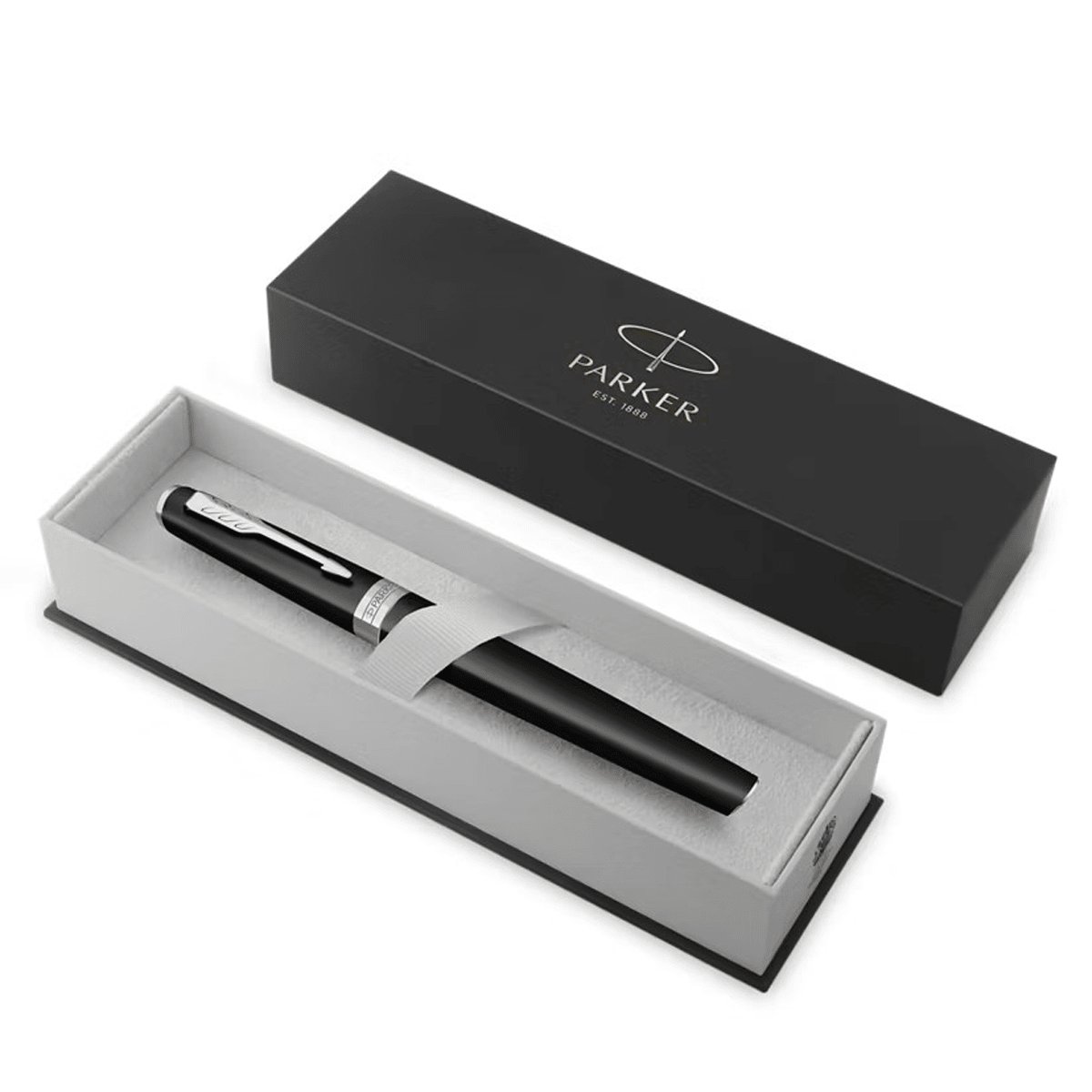 Parker Meridian Rollerball Pen - Matte Black - Chrome Trim - Pen Boutique Ltd