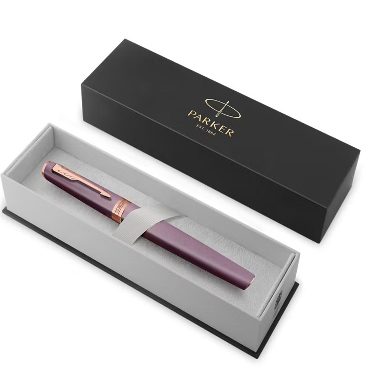Parker Meridian Rollerbal Pen - Purple - Pink Gold Trim-Pen Boutique Ltd