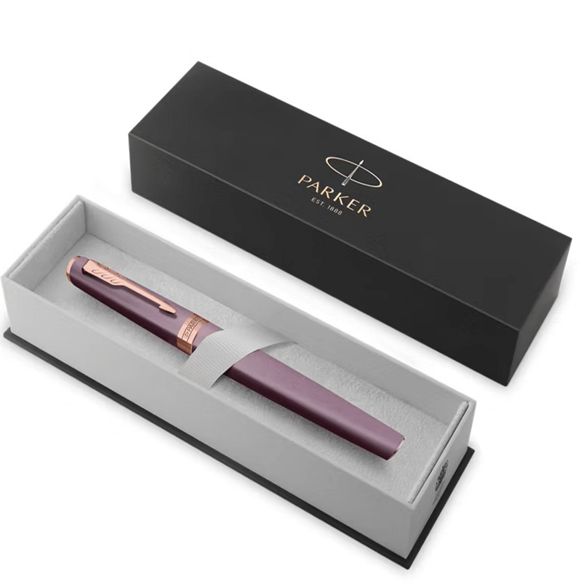Parker Meridian Rollerball Pen - Purple - Pink Gold Trim - Pen Boutique Ltd