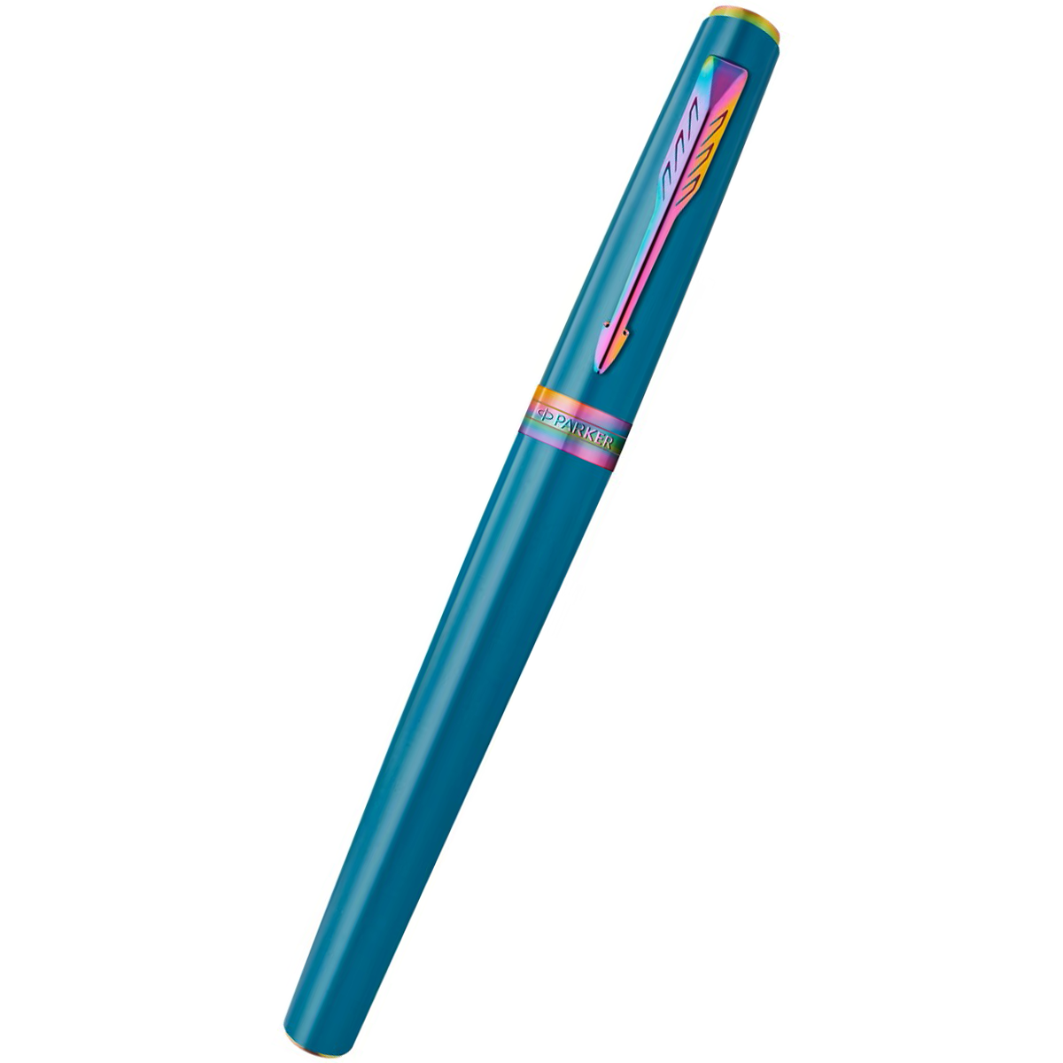 Parker Meridian Rollerbal Pen - Teal - Rainbow Trim-Pen Boutique Ltd