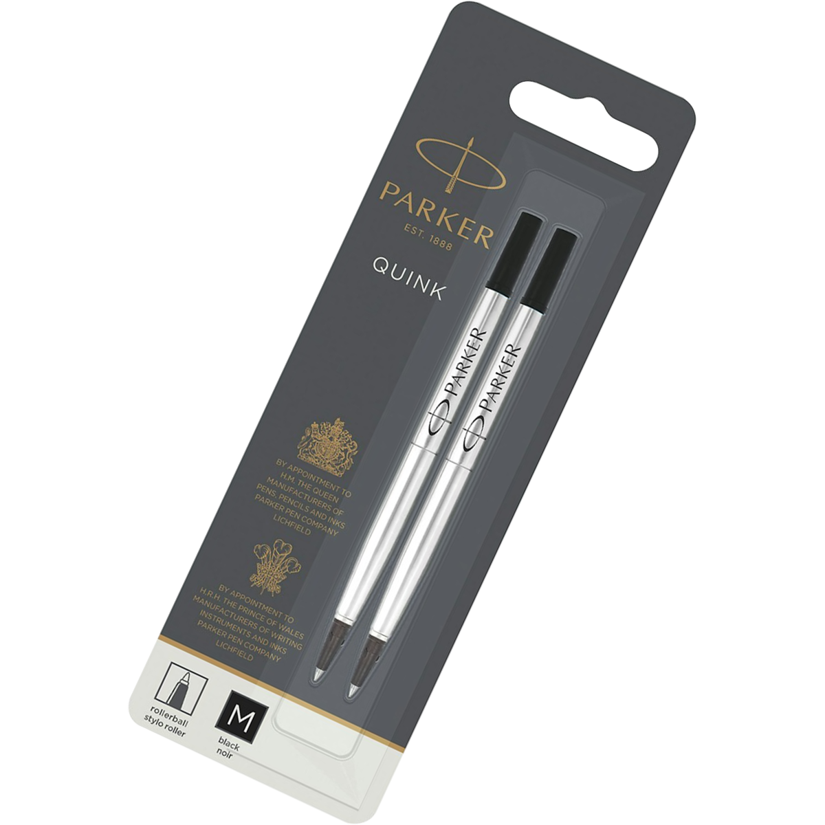 Parker Quink Rollerball Refill - Black - Medium-Pen Boutique Ltd