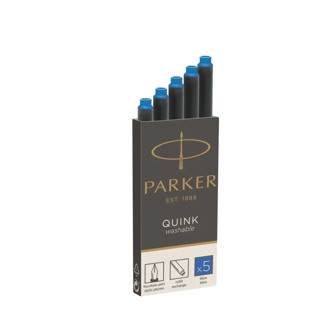 Parker Quink Washable Blue - Ink Cartridges-Pen Boutique Ltd