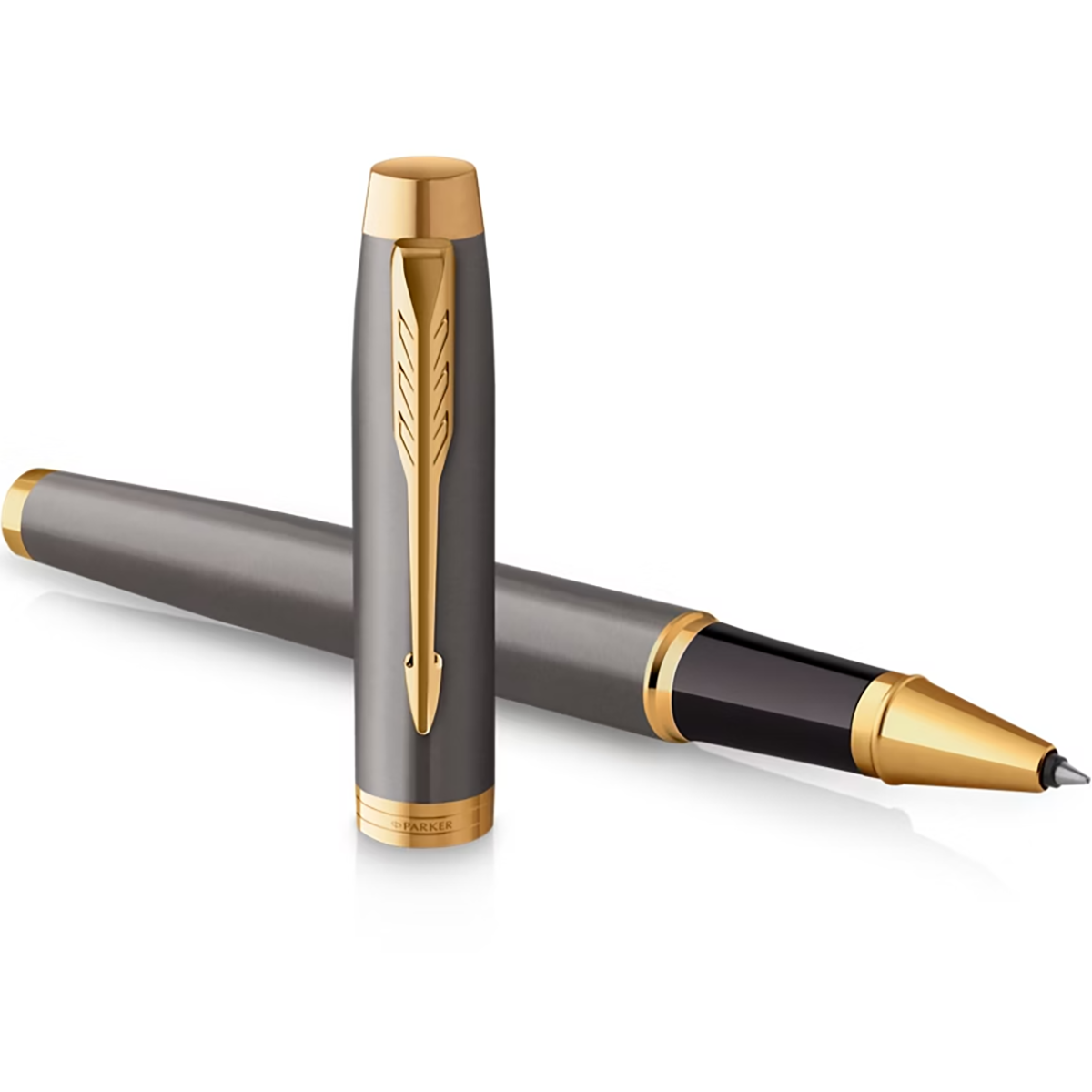 Parker IM Rollerball Pen - Grey - Gold Trim