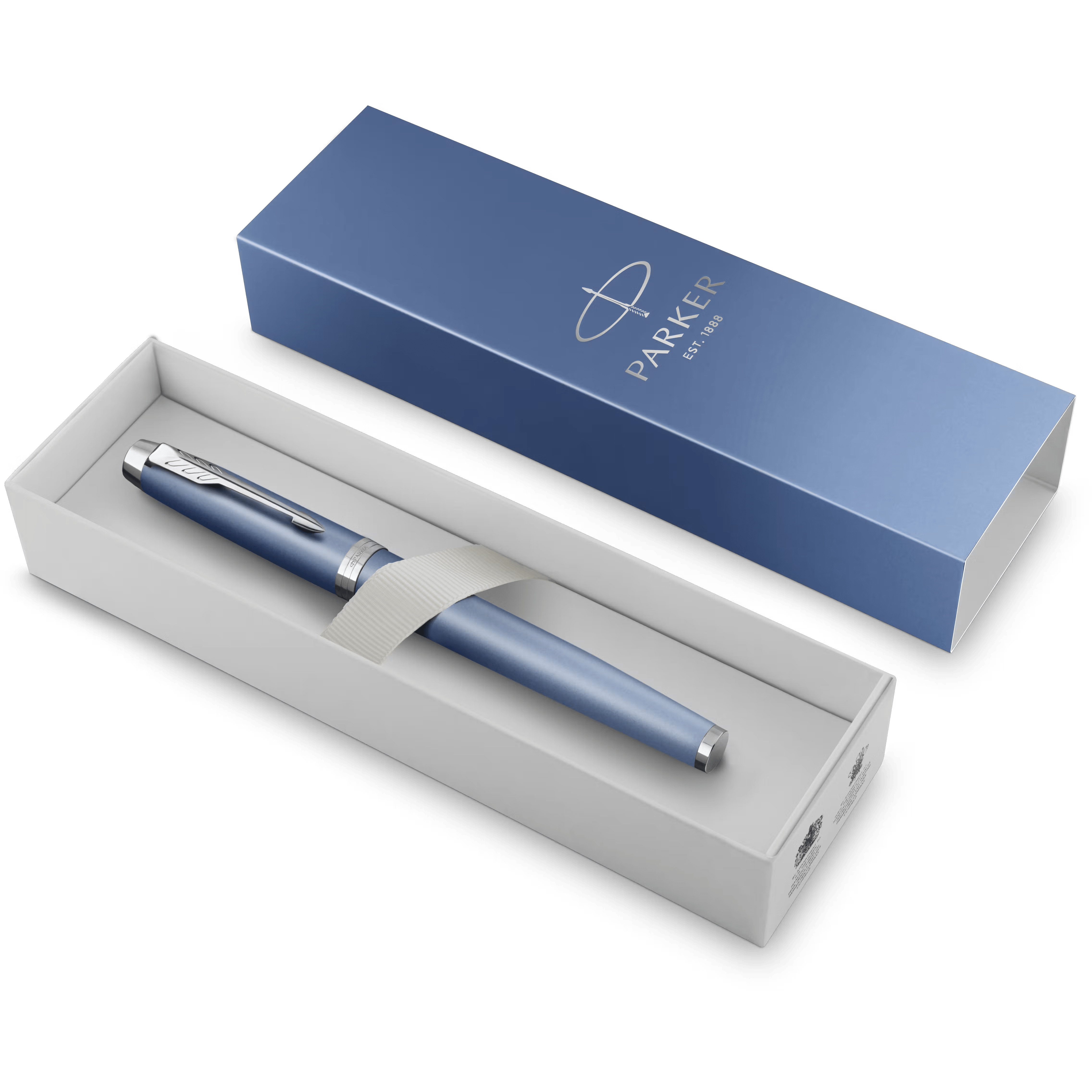 Parker IM Writing Rituals Rollerball Pen - Peaceful Blue Gradient - Chrome Trim - Pen Boutique Ltd