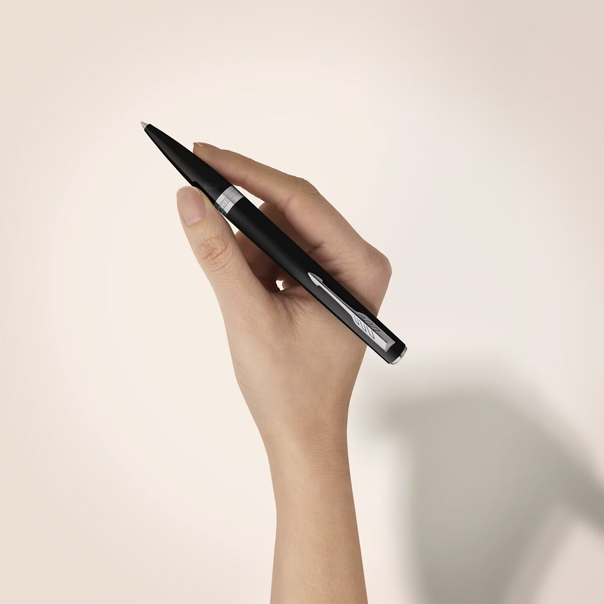 Parker Meridian Ballpoint Pen - Black - Chrome Trim