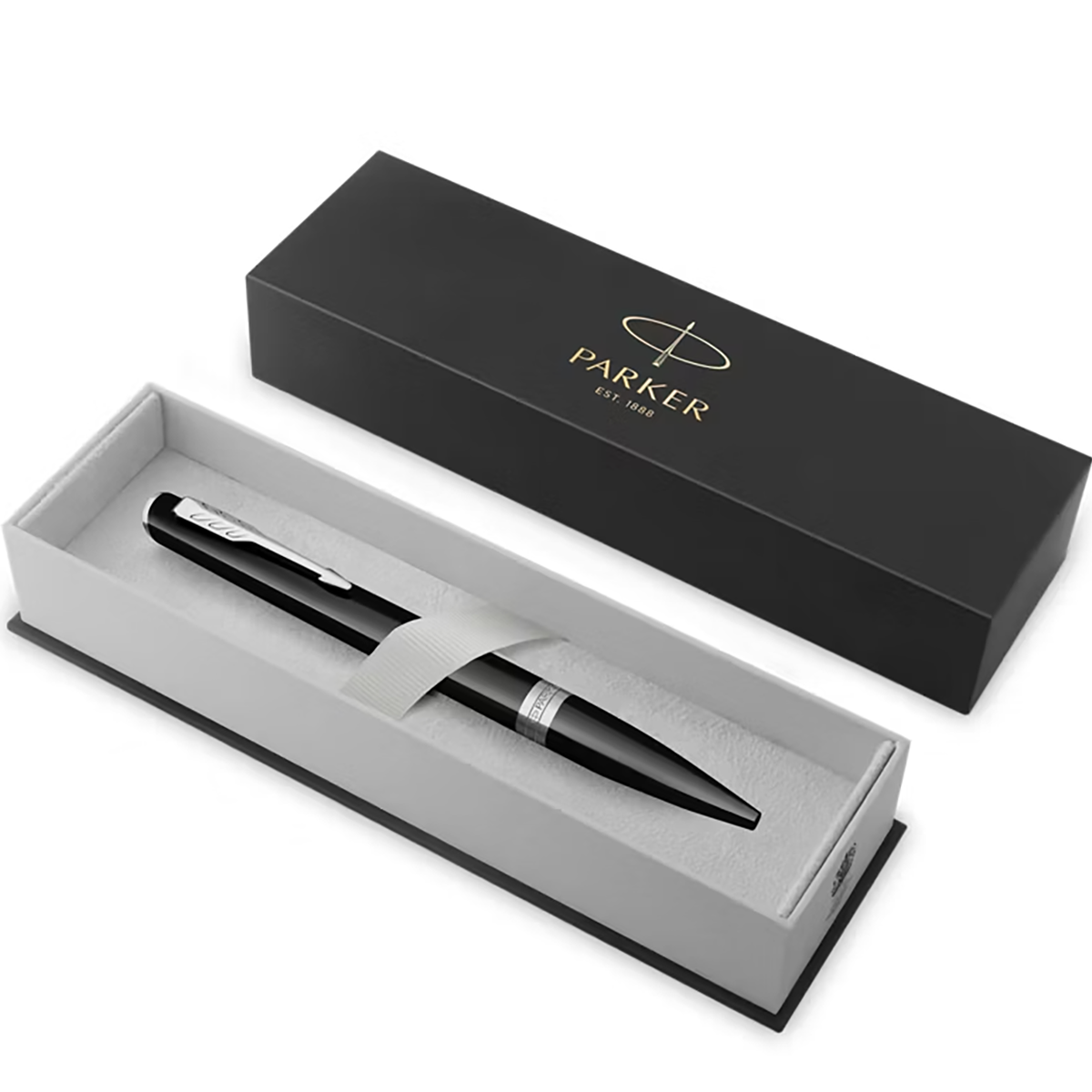 Parker Meridian Ballpoint Pen - Black - Chrome Trim