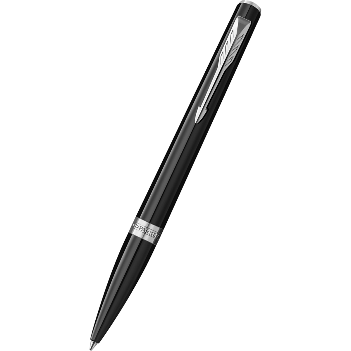 Parker Meridian Ballpoint Pen - Black - Chrome Trim