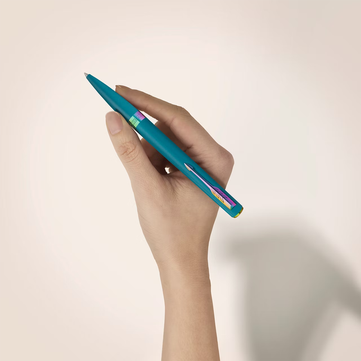 Parker Meridian Ballpoint Pen - Teal - Rainbow Trim