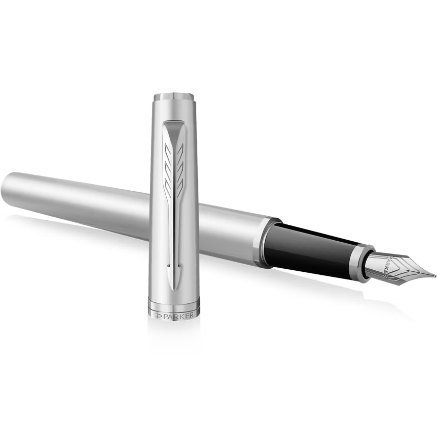 Parker Meridian Fountain Pen - Chrome - Chrome Trim