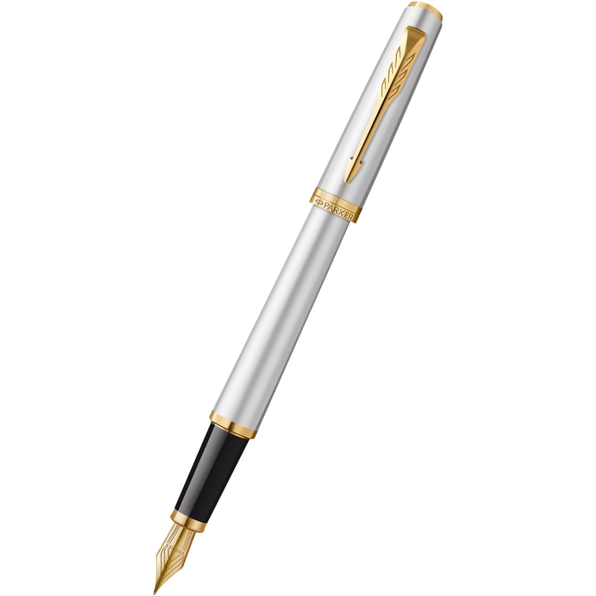Parker Meridian Fountain Pen - Chrome - Gold Trim