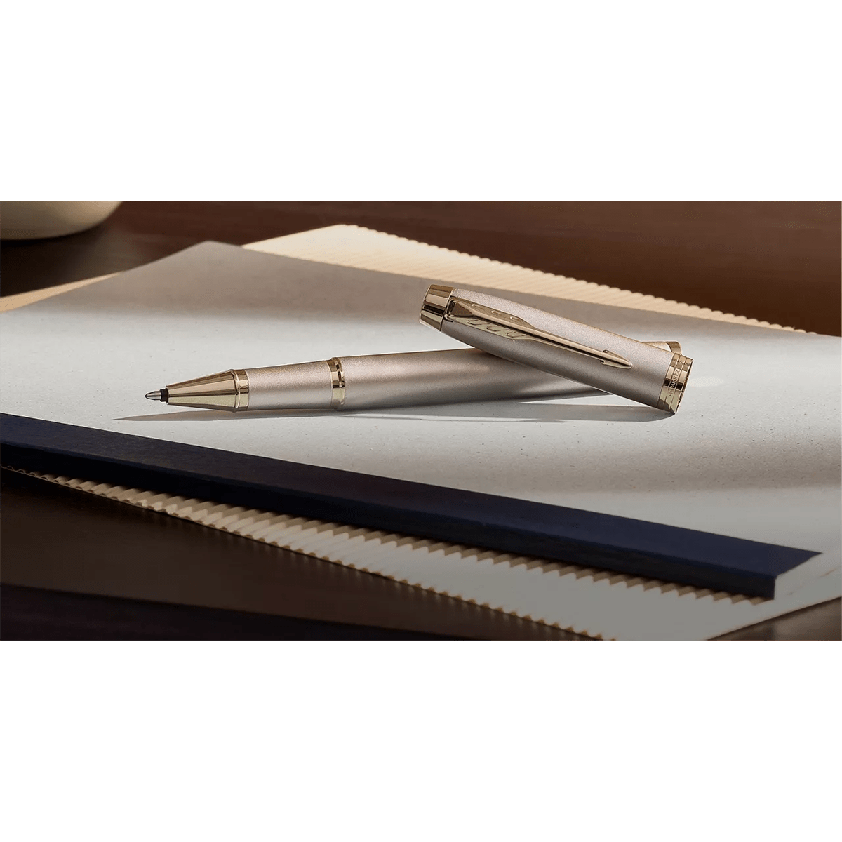 Parker IM Rollerball Pen - Monochrome - Champagne - Pen Boutique Ltd