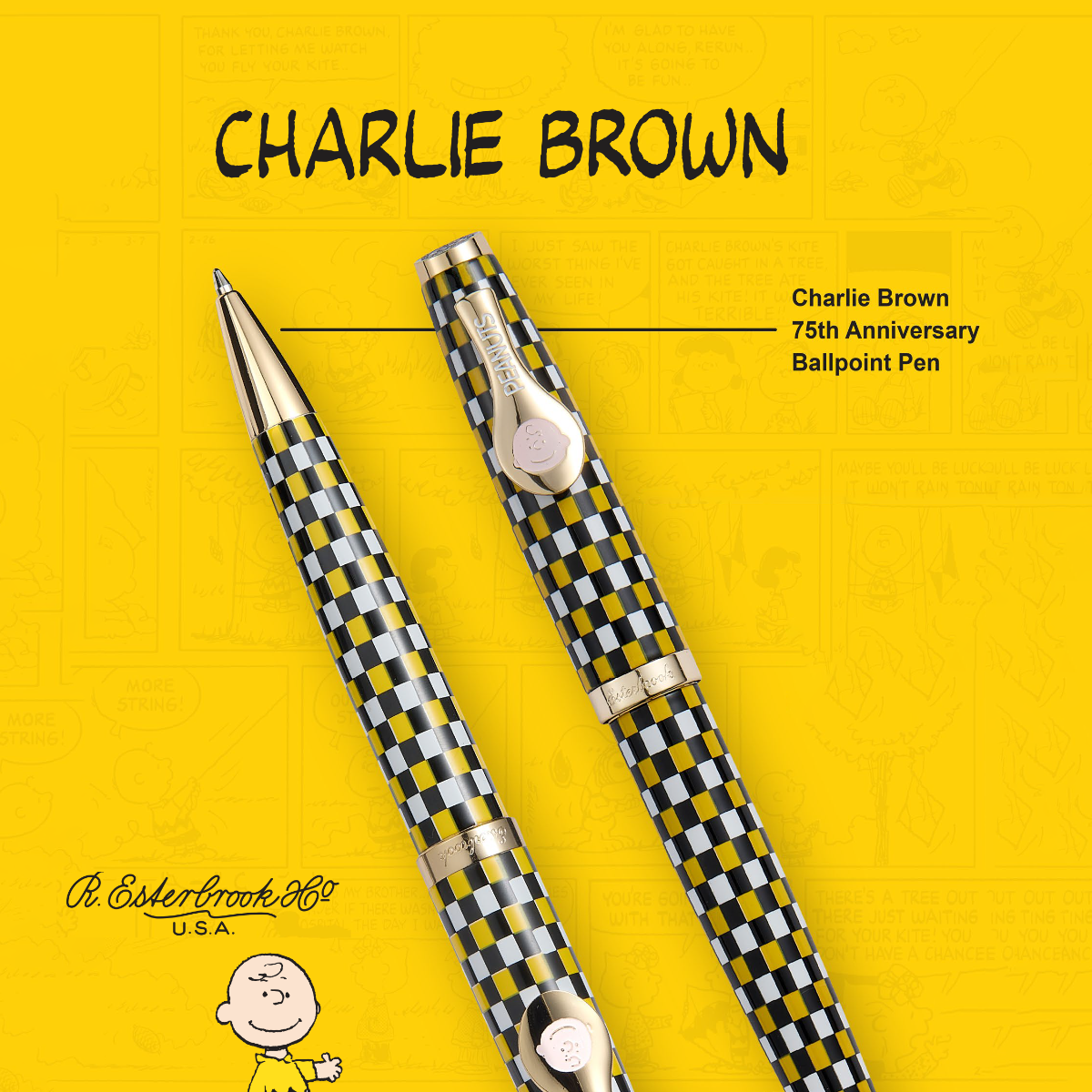Peanuts x Esterbrook Estie Ballpoint Pen - FRIENDS Charlie Brown (75th Anniversary)-Pen Boutique Ltd