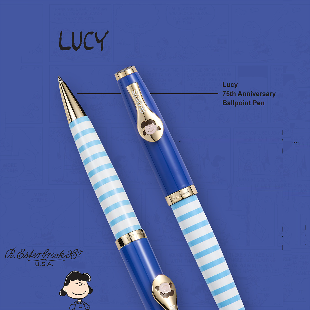 Peanuts x Esterbrook Estie Ballpoint Pen - FRIENDS Lucy (75th Anniversary)-Pen Boutique Ltd