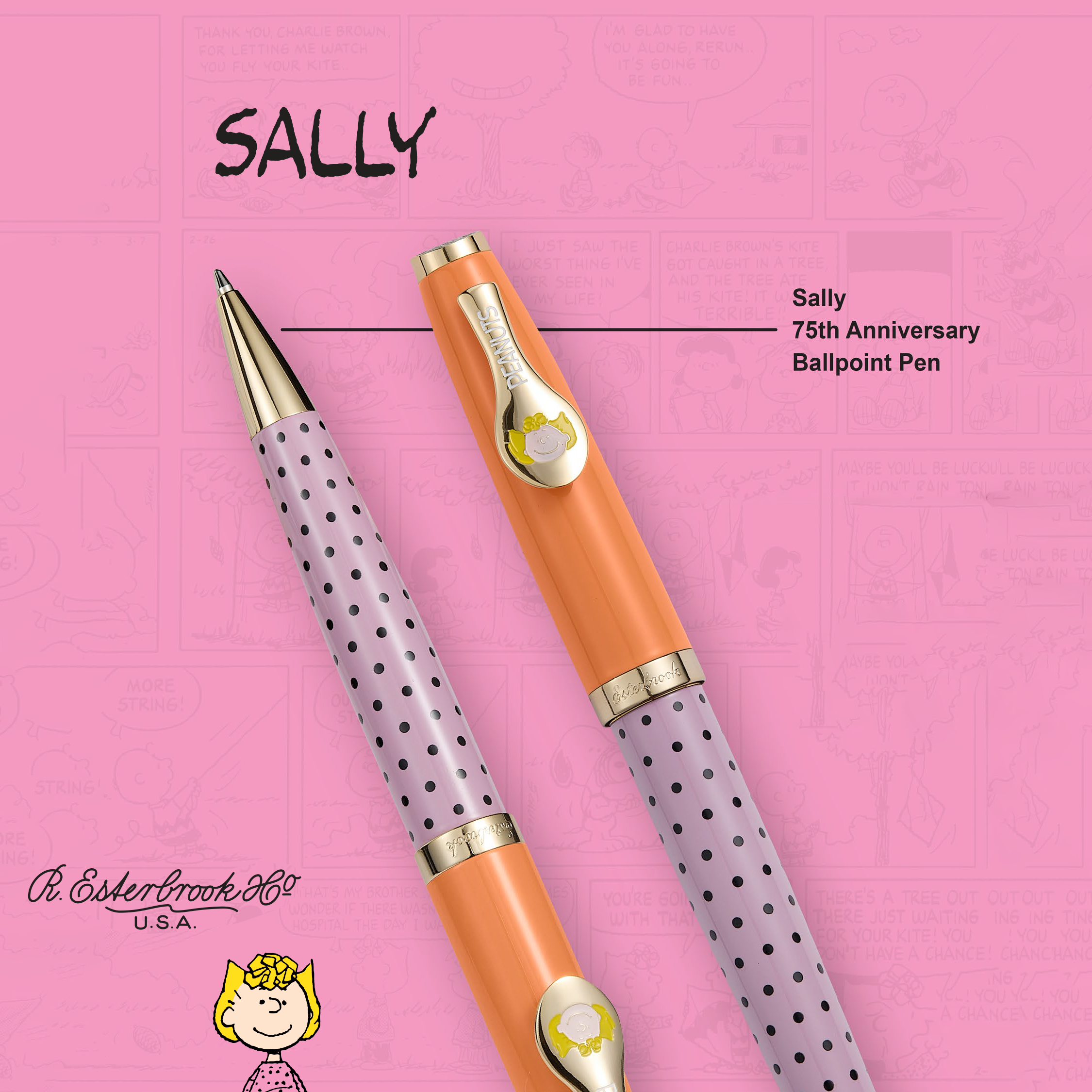 Peanuts x Esterbrook Estie Ballpoint Pen - FRIENDS Sally (75th Anniversary)-Pen Boutique Ltd
