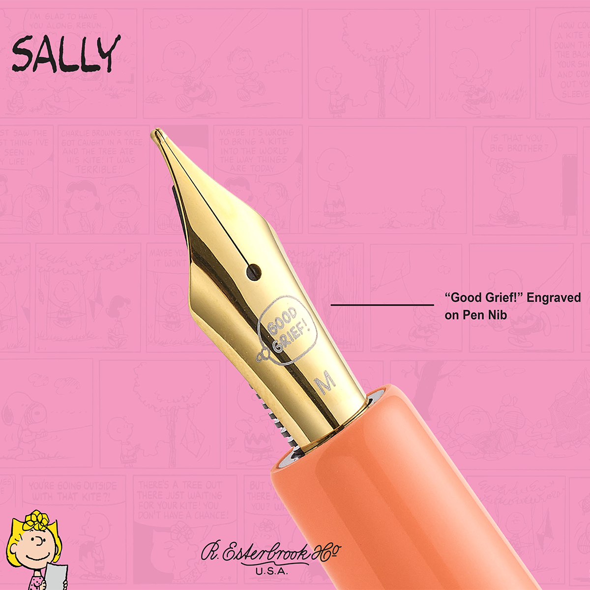 Peanuts x Esterbrook Estie Fountain Pen - FRIENDS Sally (75th Anniversary)-Pen Boutique Ltd