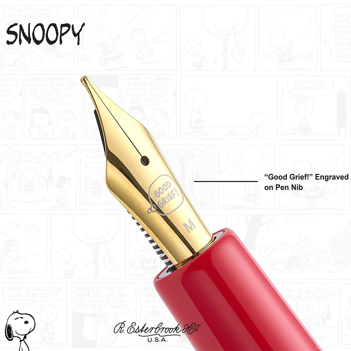 Peanuts x Esterbrook Estie Fountain Pen - FRIENDS Snoopy (75th Anniversary)-Pen Boutique Ltd