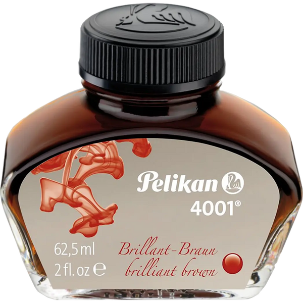 Pelikan 4001 Ink Bottle - Brilliant Brown - 62.5 ml-Pen Boutique Ltd