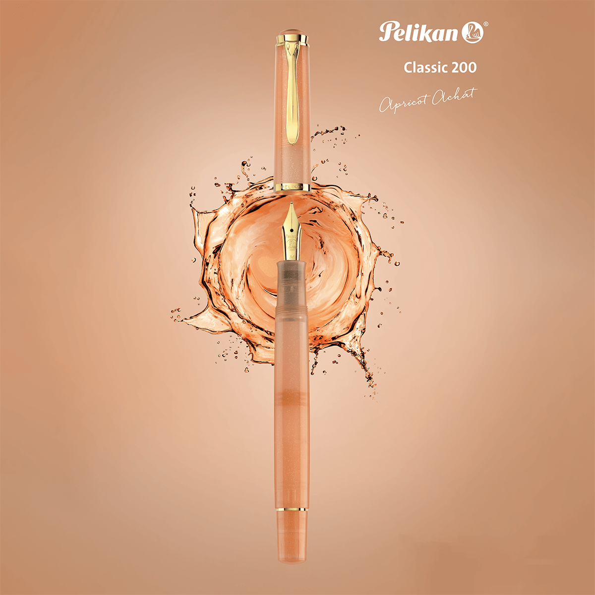 Pelikan Classic M200 Fountain Pen - Apricot Achat (Special Edition) - Pen Boutique Ltd