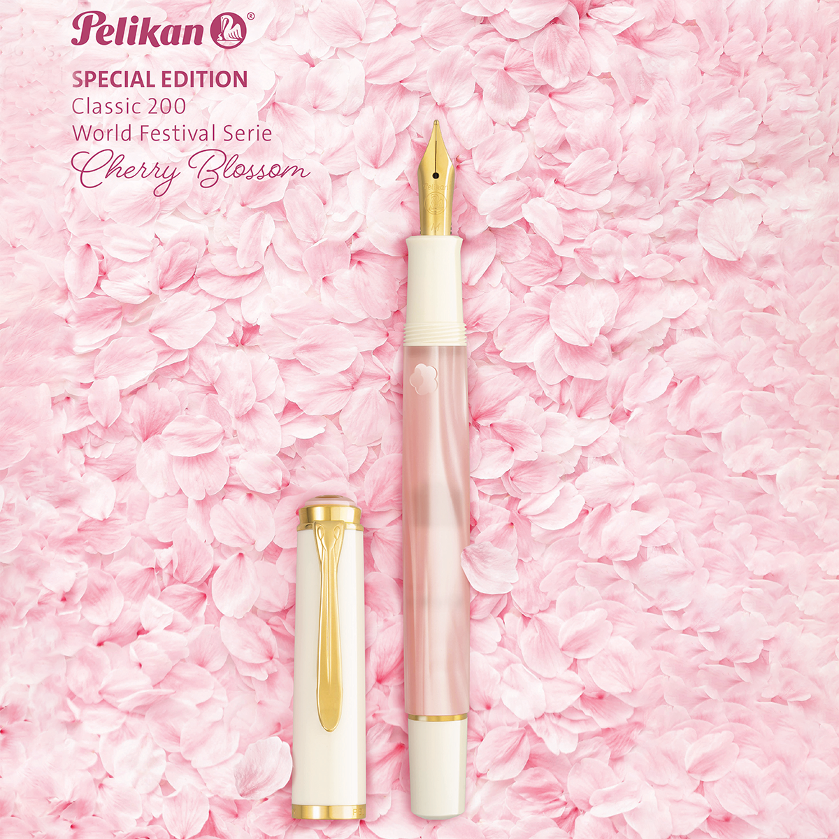 Pelikan Classic M200 Fountain Pen - Cherry Blossom-Pen Boutique Ltd