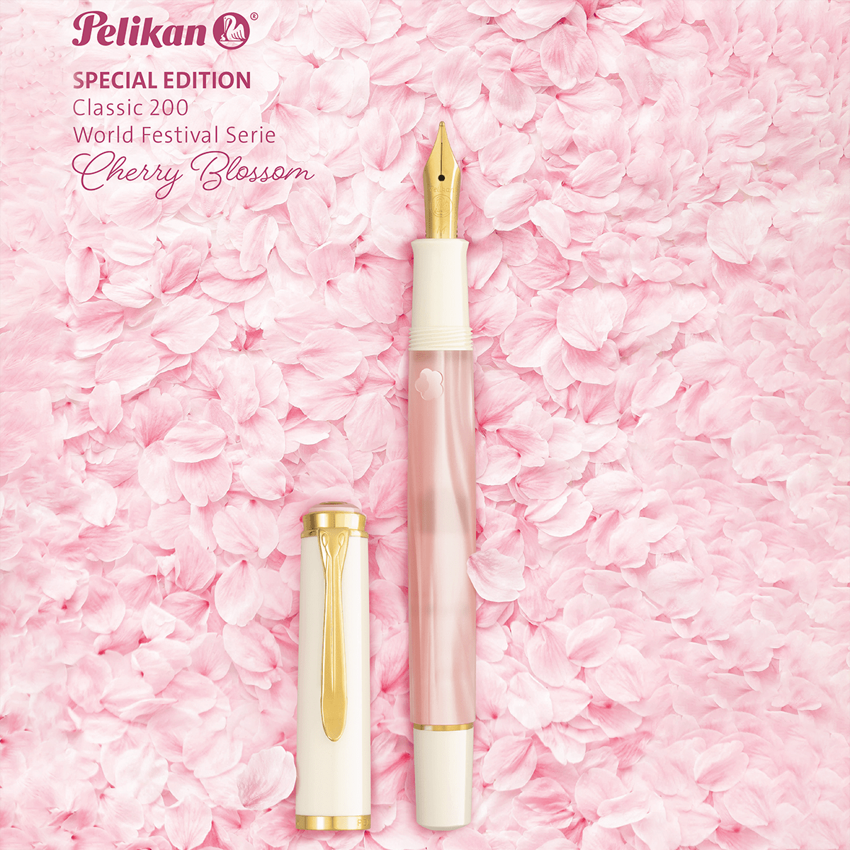 Pelikan Classic M200 Fountain Pen - Cherry Blossom - Pen Boutique Ltd