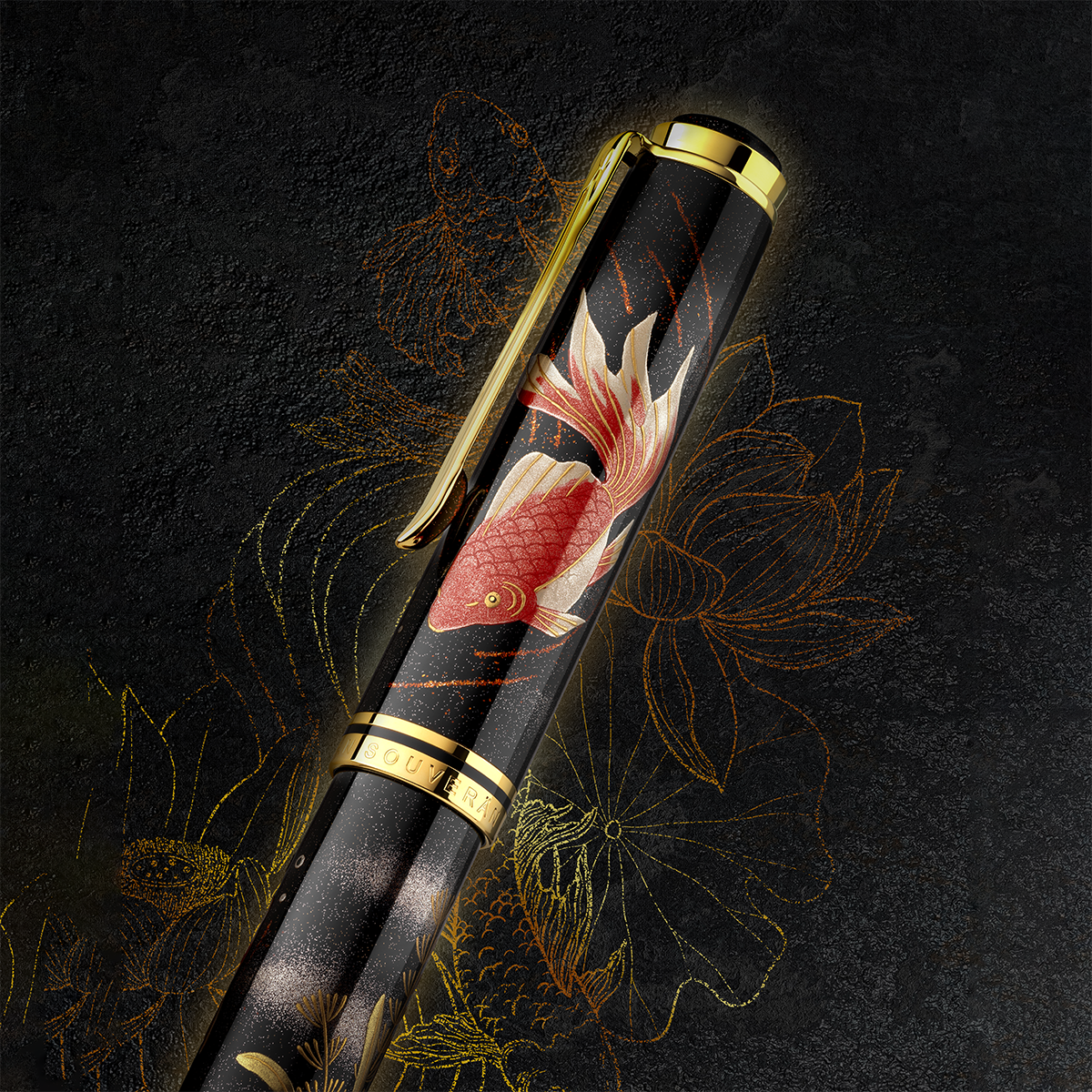 Pelikan M1000 Fountain Pen - Maki-e Goldfish (Limited Edition)