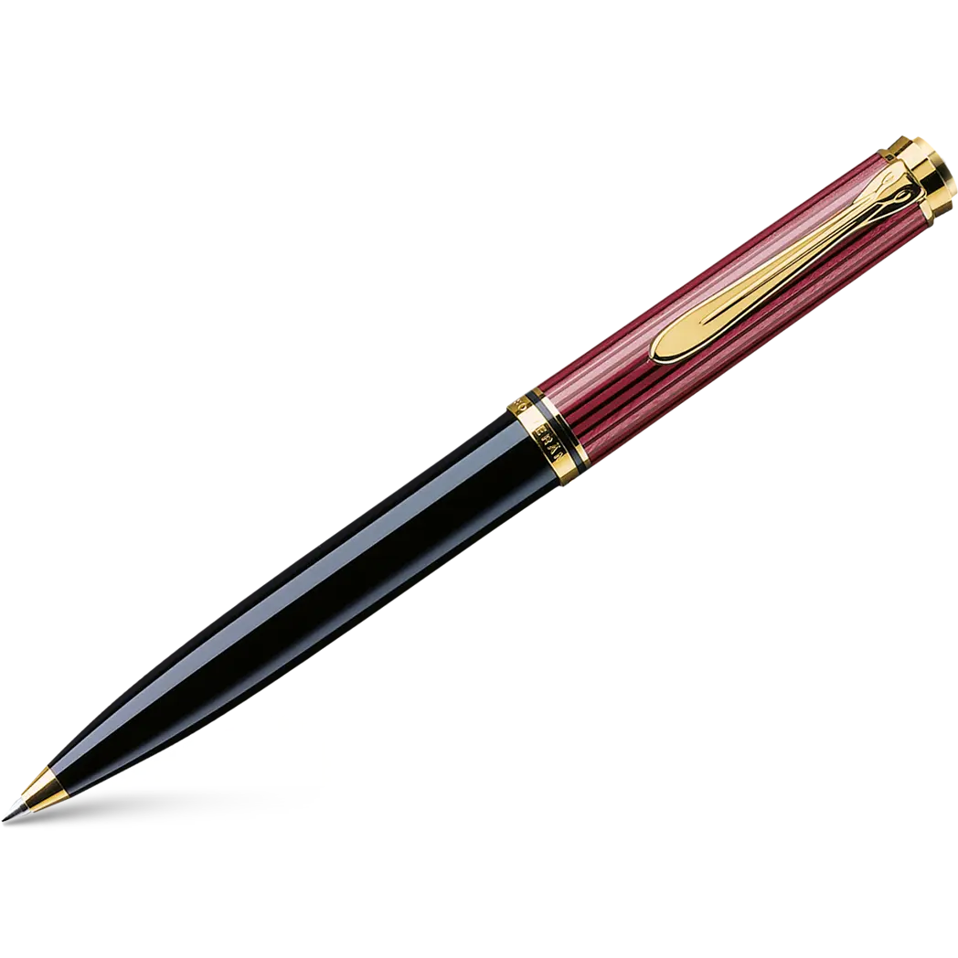 Pelikan Souveran Ballpoint Pen - K600 Black & Red Stripe-Pen Boutique Ltd