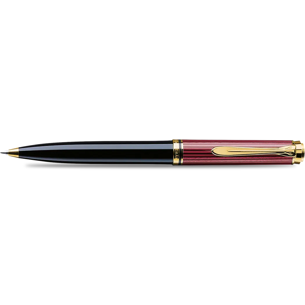Pelikan Souveran Ballpoint Pen - K600 Black & Red Stripe-Pen Boutique Ltd