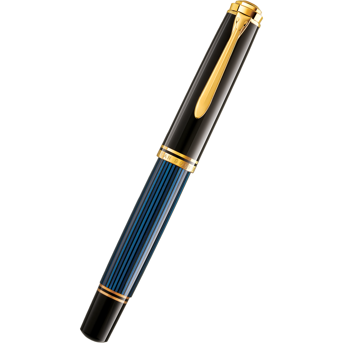 Pelikan Souveran Fountain Pen - M1000 Black & Blue-Pen Boutique Ltd
