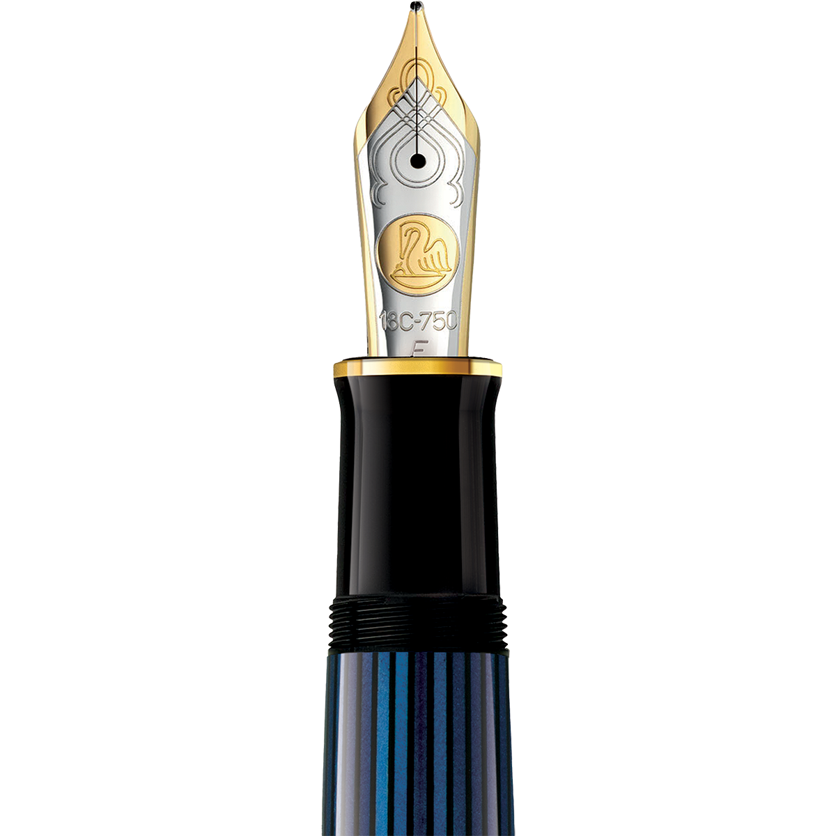 Pelikan Souveran Fountain Pen - M1000 Black & Blue-Pen Boutique Ltd