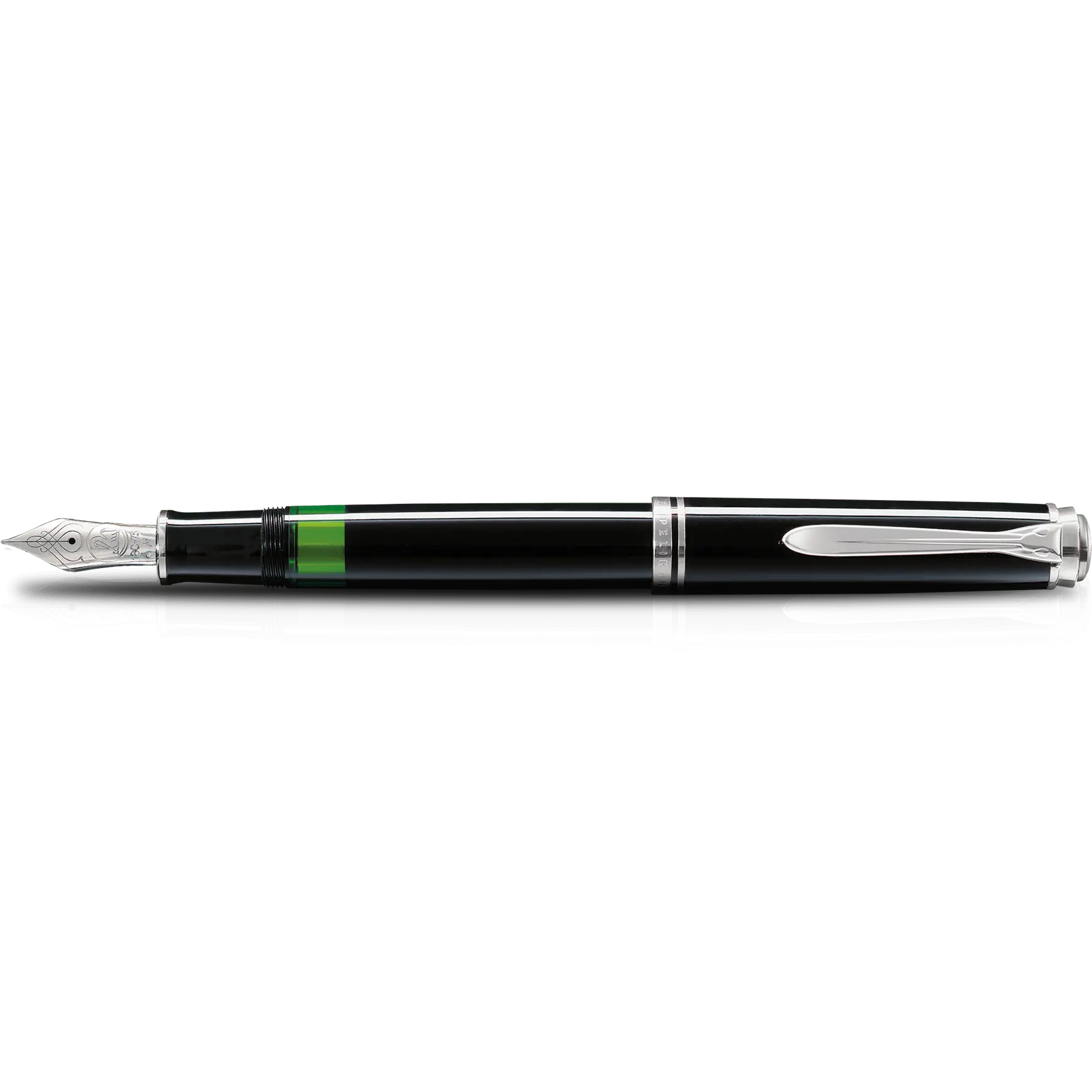 Pelikan Souveran Fountain Pen - M405 Black - Silver Trim-Pen Boutique Ltd