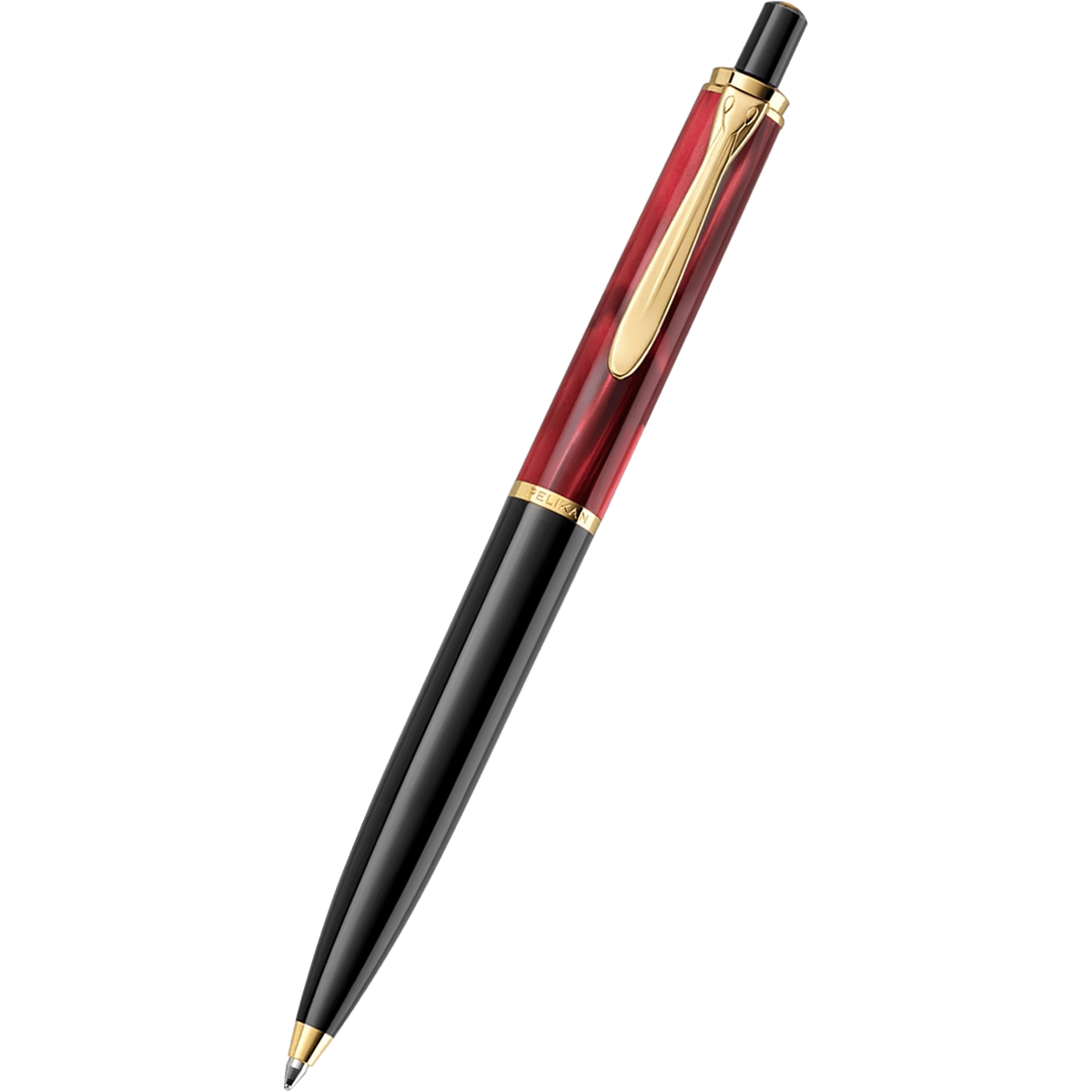 Pelikan Classic K200 Ballpoint Pen - Red Marbled (Special Edition) - Pen Boutique Ltd