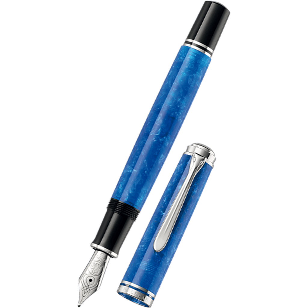 On Sale : Pelikan Souveran Fountain Pen - M805 Vibrant Blue (Special E