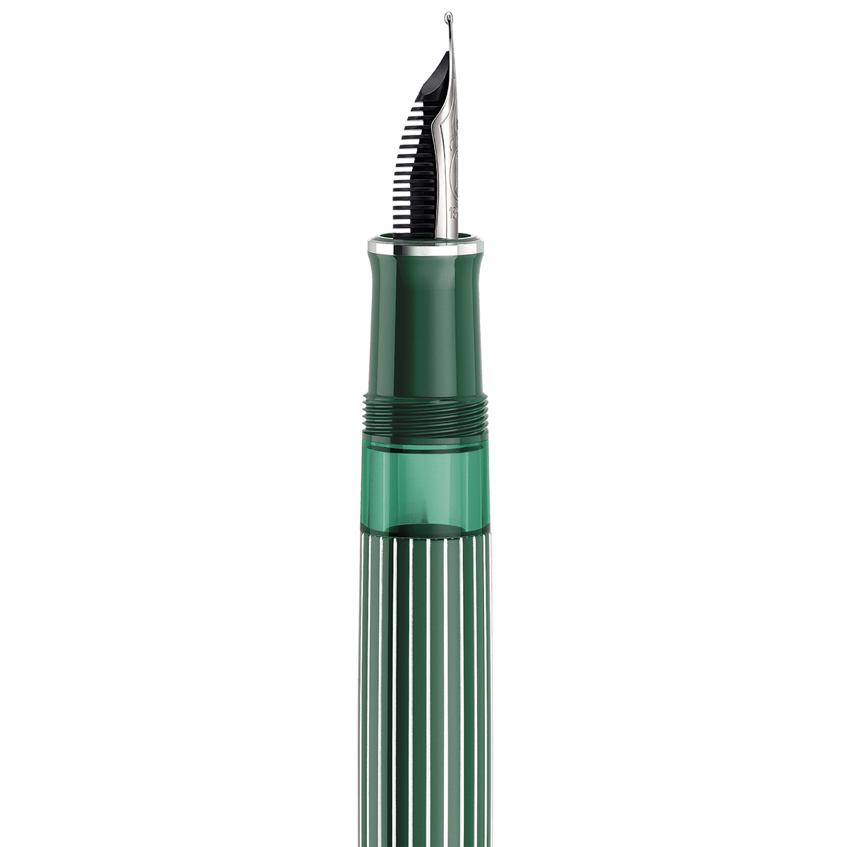 Pelikan Souveran Fountain Pen - M815 Metal Striped Green (Special Edition) - Pen Boutique Ltd