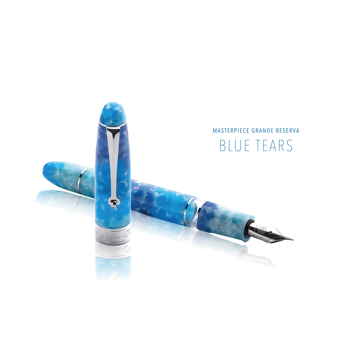 Penlux Masterpiece Grande Fountain Pen - Reserva Blue Tears-Pen Boutique Ltd