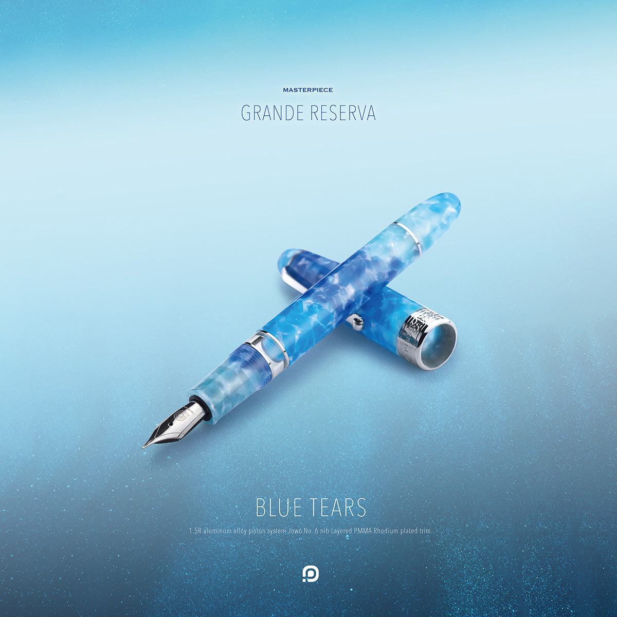 Penlux Masterpiece Grande Fountain Pen - Reserva Blue Tears-Pen Boutique Ltd