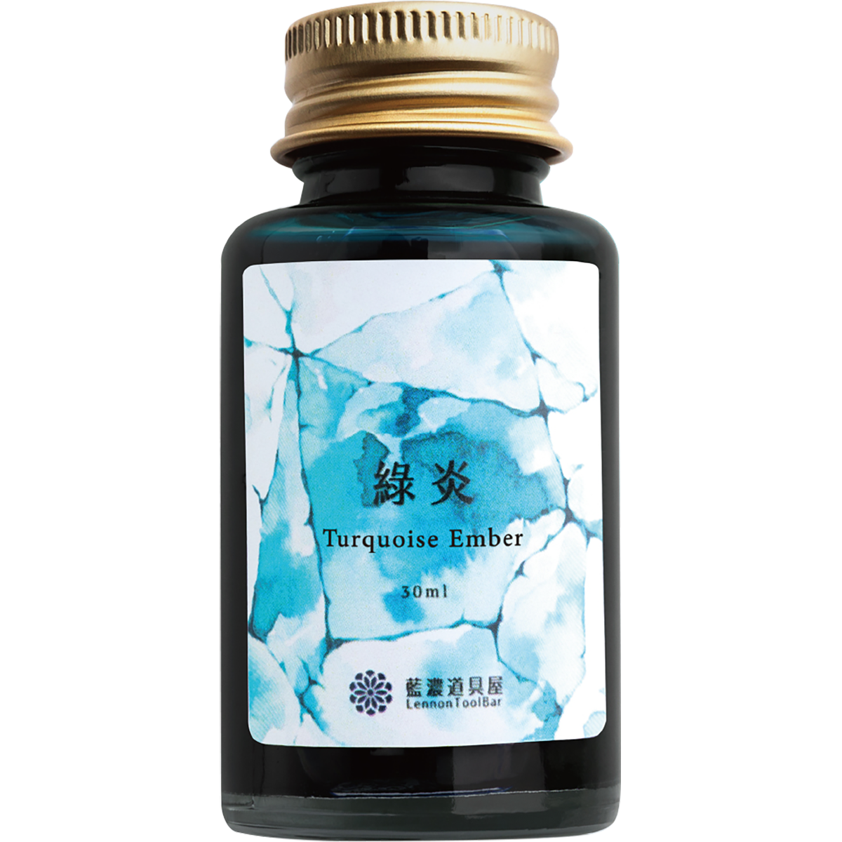 Penlux x LennonToolBar Ink Bottle - Turquoise Ember - 30ml