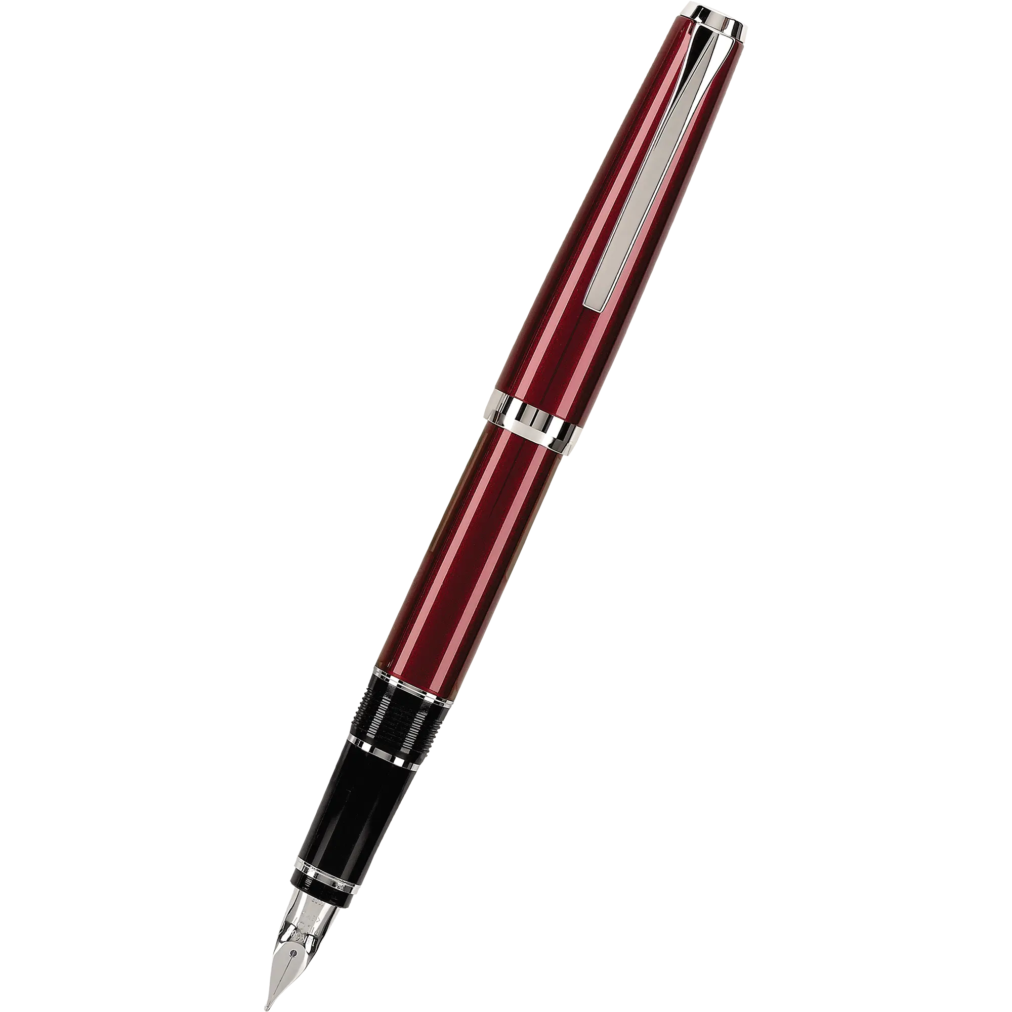 Pilot Falcon 2 Fountain Pen - Metal Burgundy-Pen Boutique Ltd