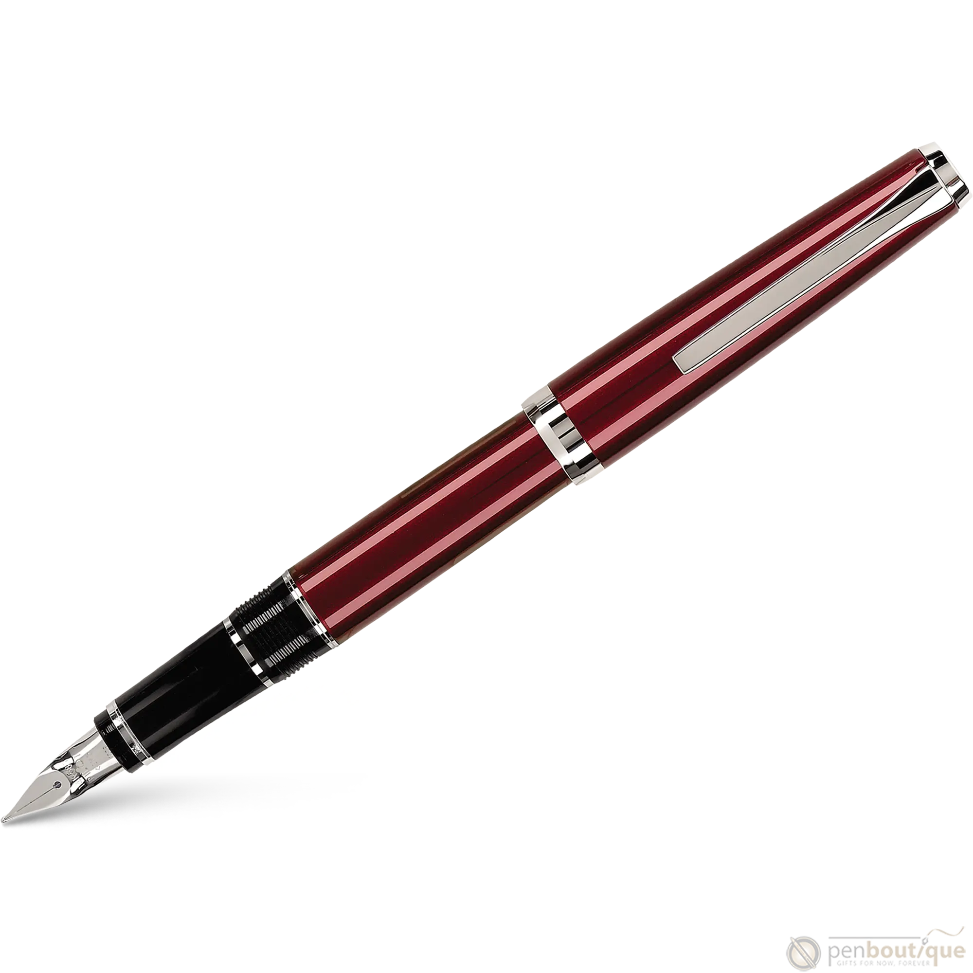 Pilot Falcon 2 Fountain Pen - Metal Burgundy-Pen Boutique Ltd