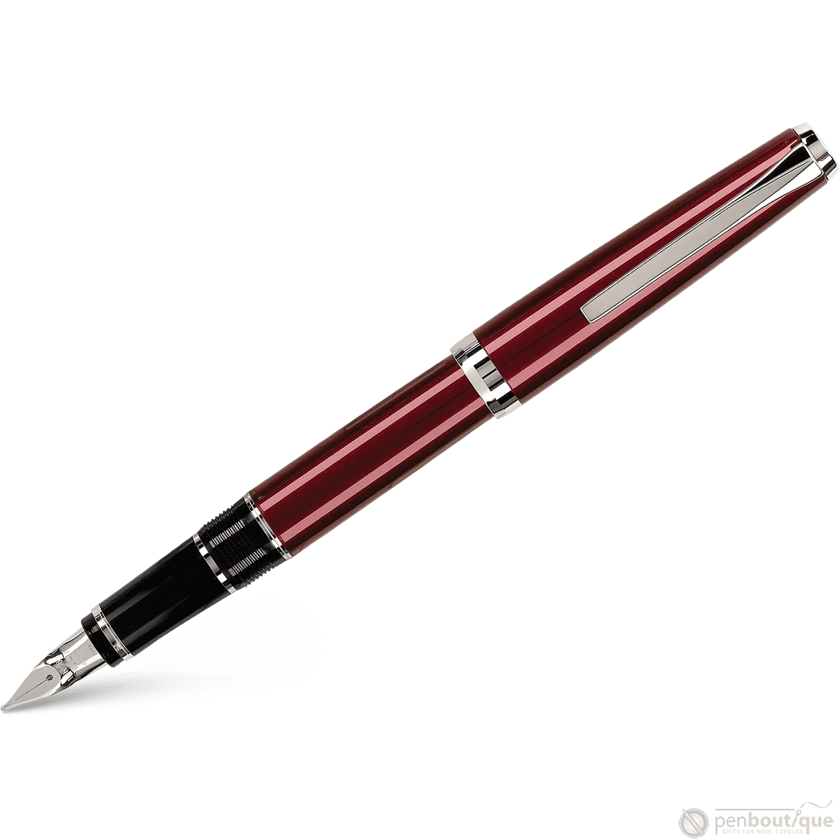 Pilot Falcon 2 Fountain Pen - Metal Burgundy - Pen Boutique Ltd