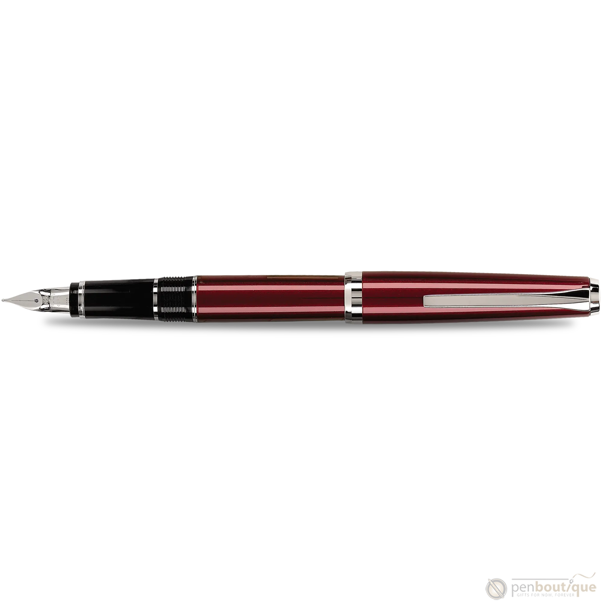 Pilot Falcon 2 Fountain Pen - Metal Burgundy-Pen Boutique Ltd