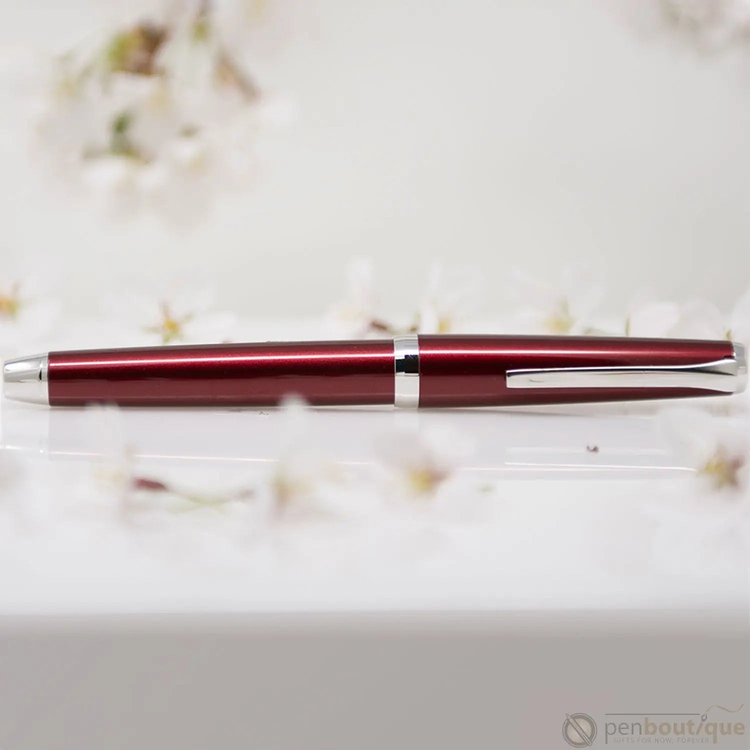 Pilot Falcon 2 Fountain Pen - Metal Burgundy-Pen Boutique Ltd