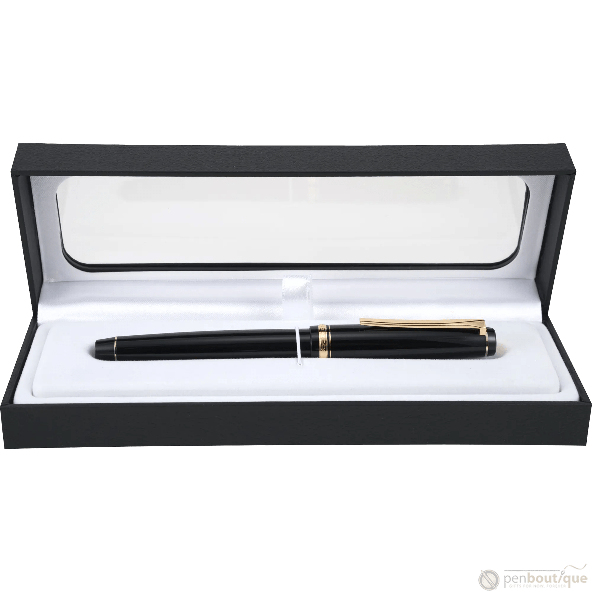 Pilot Falcon Fountain Pen - Black - Gold Trim - Pen Boutique Ltd